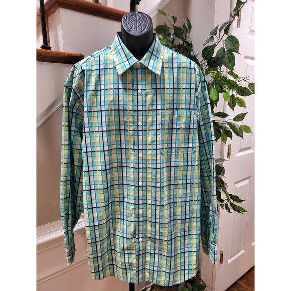 Sean John Men Multicolor 100% Cotton Collared Long Sleeve Buttons Down Shirt 3XL - Picture 1 of 10
